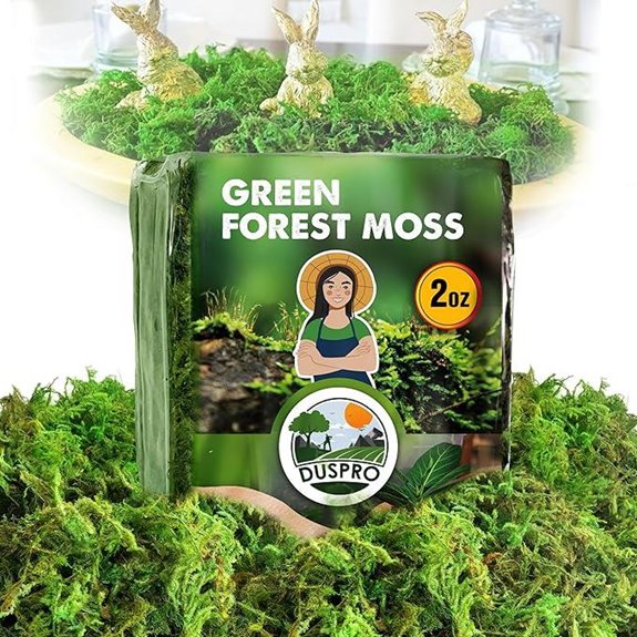 DUSPRO Green Forest Moss for Crafts and Decor