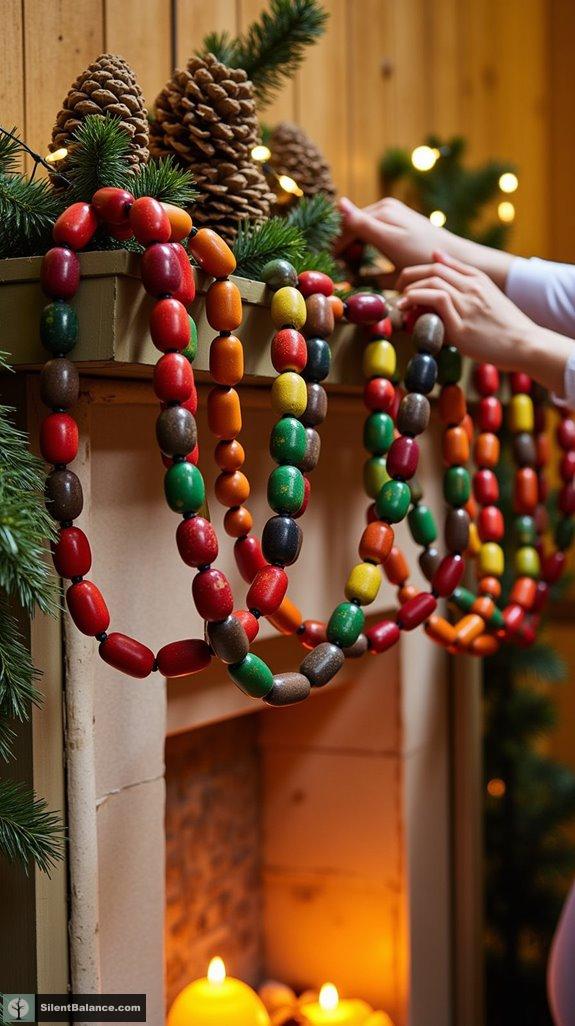 hand painted bead garland story