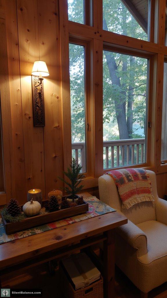 handcrafted pine silhouette lighting