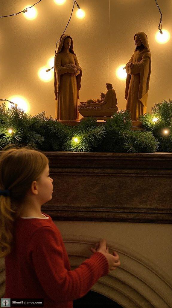 handcrafted rustic nativity scenes