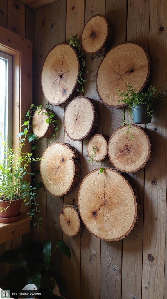 handmade tree slice craftsmanship