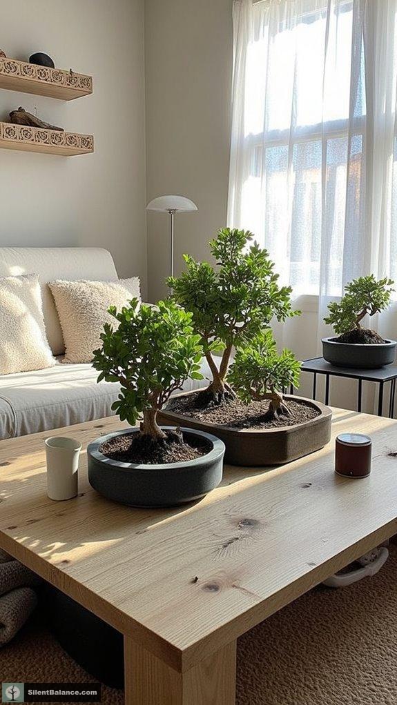 harmonize bonsai with decor