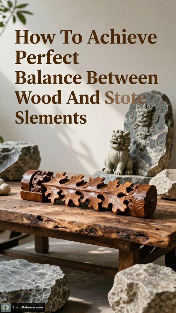 harmonizing wood and stone