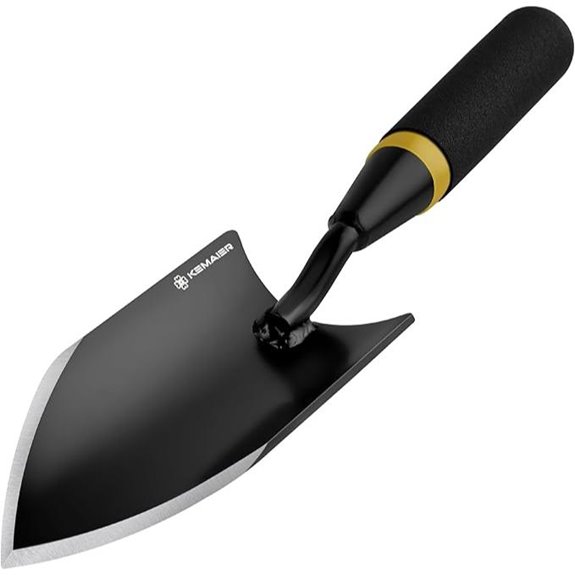 Heavy Duty Garden Trowel with Rubberized Handle