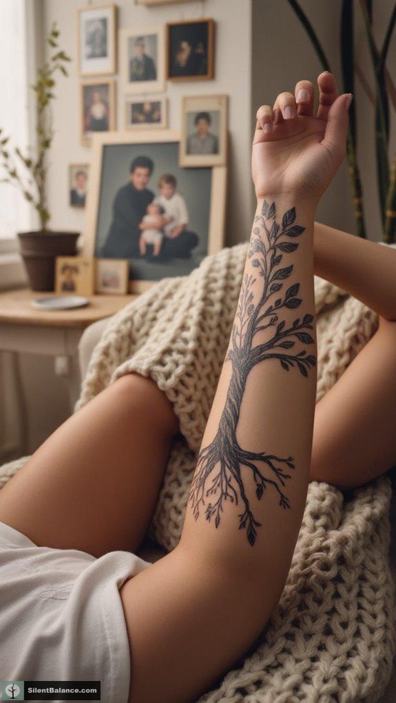 heritage through tree tattoos
