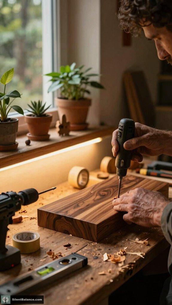 hidden organic shelf lighting