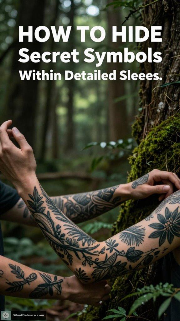 hidden symbols in tattoo sleeves