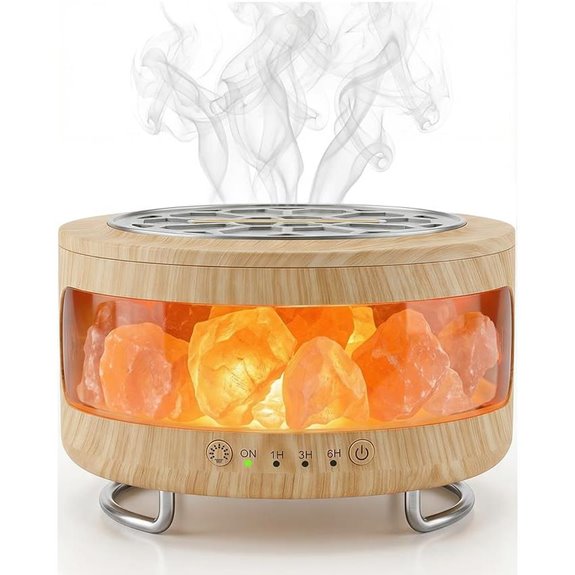 Essential Oil Diffuser with Himalayan Salt Lamp