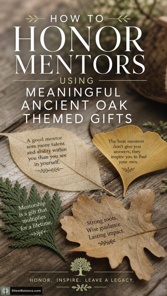 honoring mentors with oak