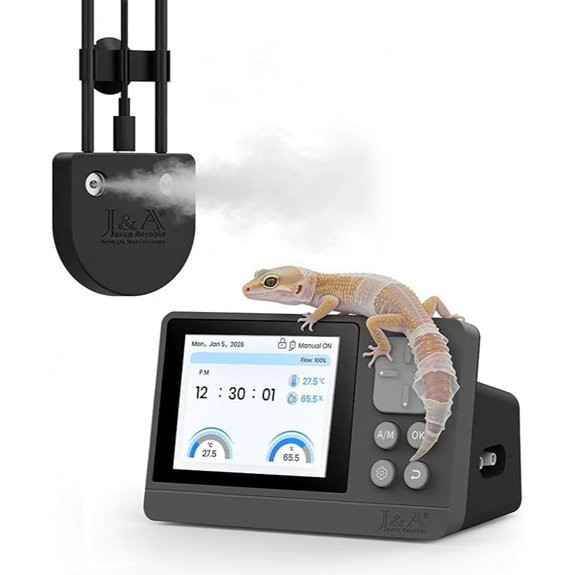 J&A Reptile Fogger Humidifier with Timer & Thermo-Hygrometer
