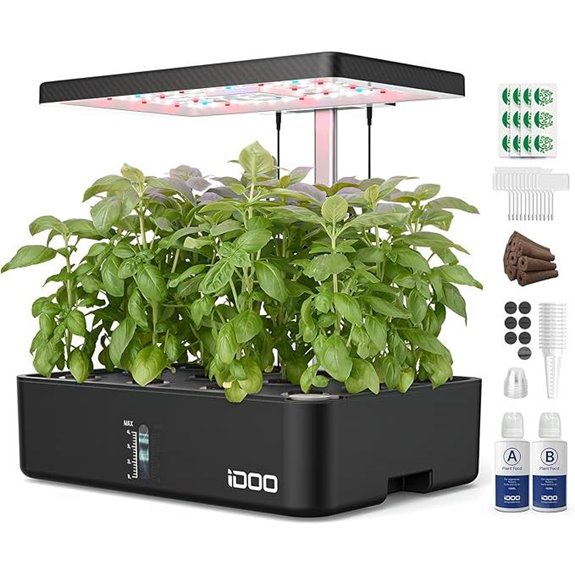 iDOO Hydroponic Growing System Kit (12 Pods)