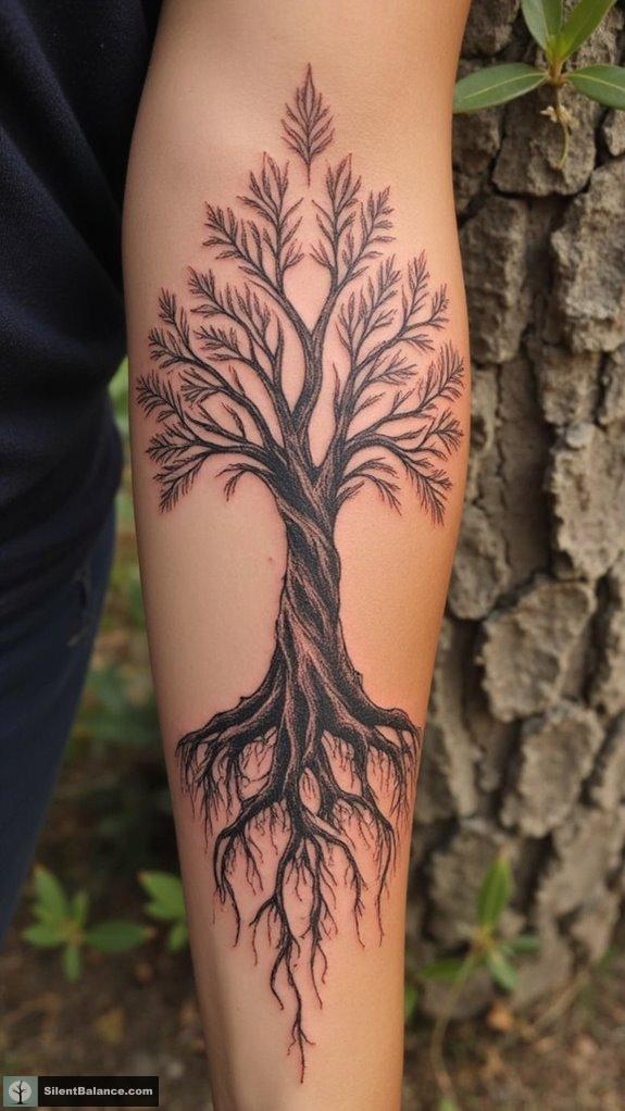 ideal tree tattoo placements