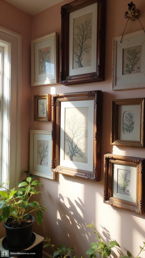 incorporate vintage frames creatively
