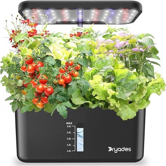 Indoor Hydroponic Herb Garden with Grow Lights