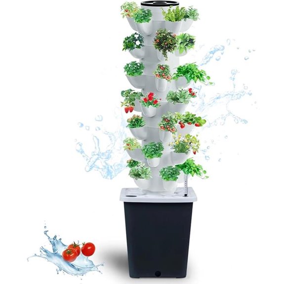 Indoor Hydroponics Tower Garden Kit for 35 Plants
