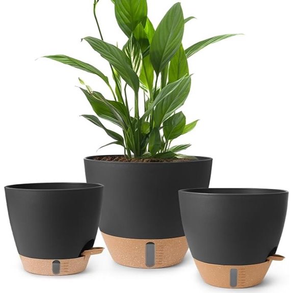 Self-Watering Indoor Plant Pots (3-Pack)