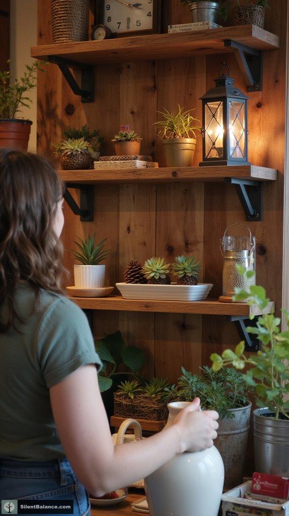 industrial organic wood displays