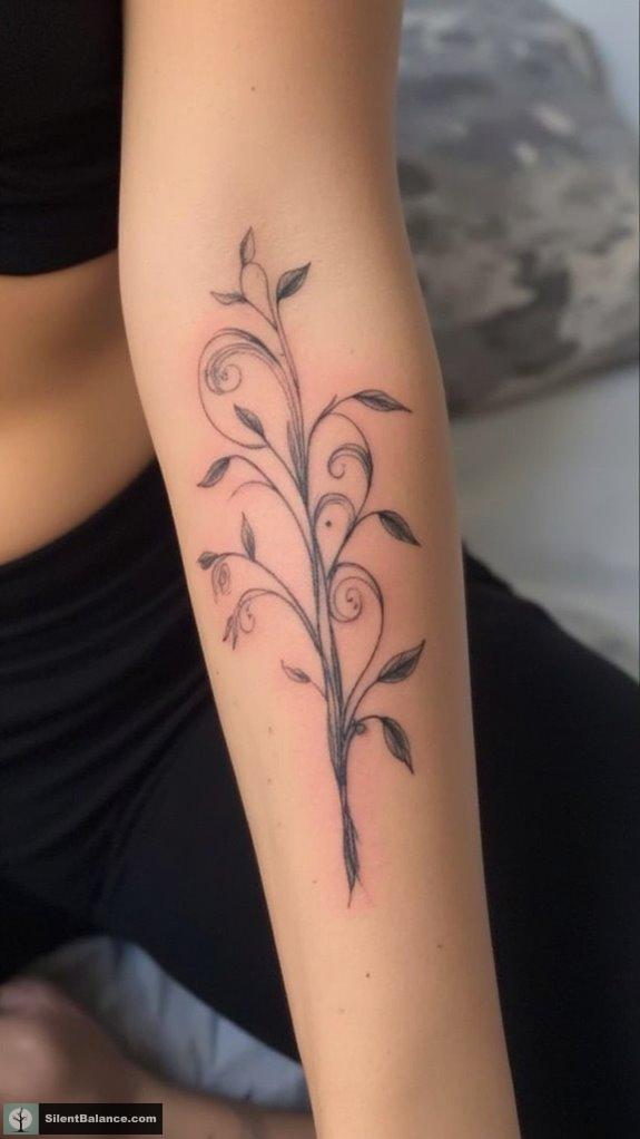innovative floral tattoo fusion