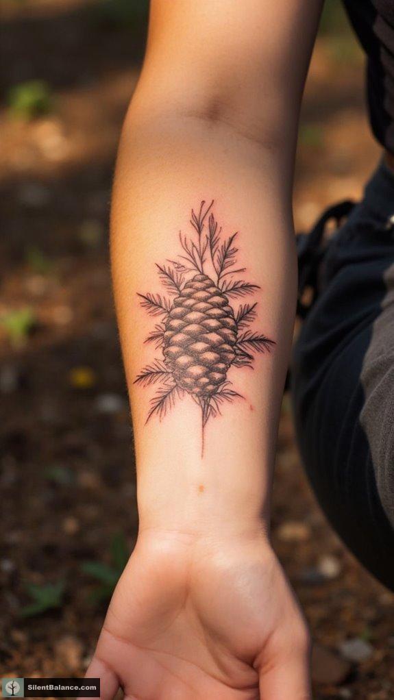 intricate pine cone symbolism