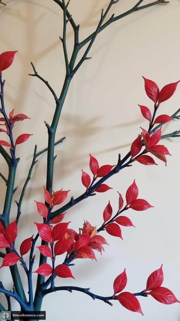 jewel toned branch decor inspiration