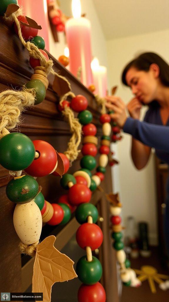layered bead garland creation