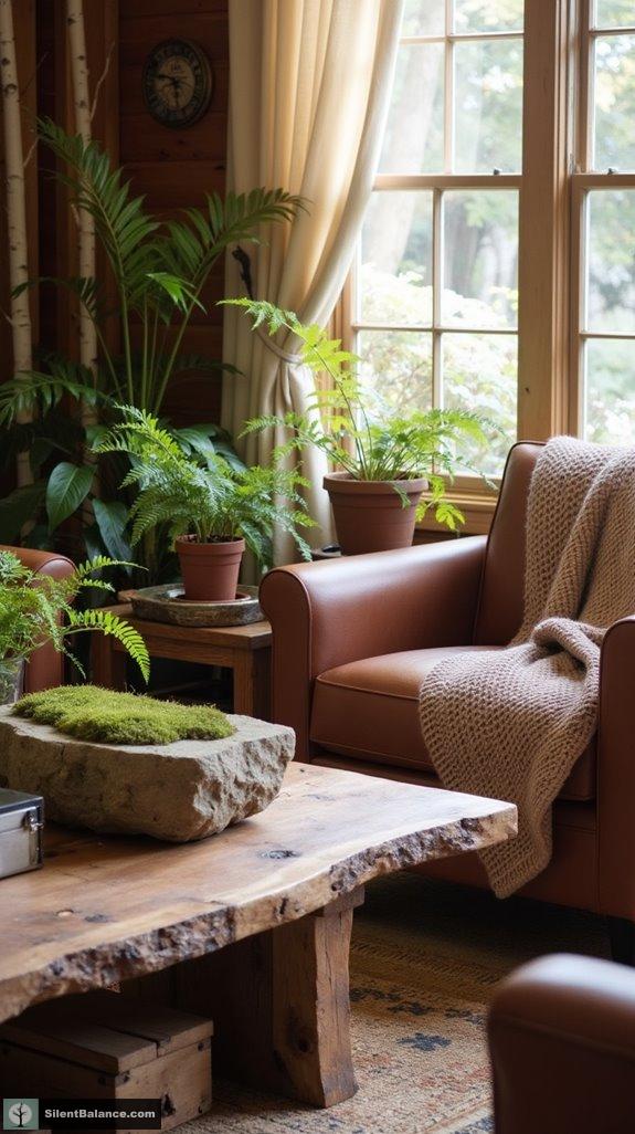 layered textures enhance decor