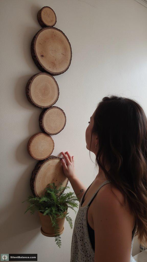 layered wood slice artistry