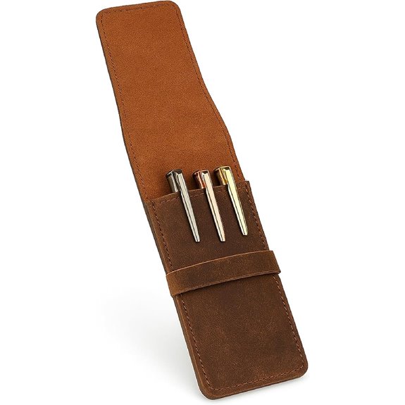 Leather Pen Holder for Fountain & Ballpoint Pens