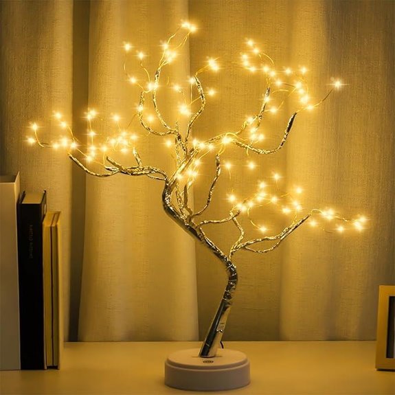 LED Bonsai Tree Light for Living Room Decor
