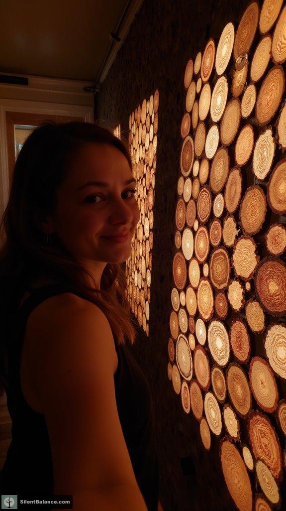 lighting enhances wood grain