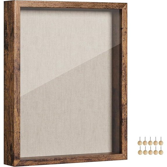 SONGMICS Shadow Box Frame with Linen Backing