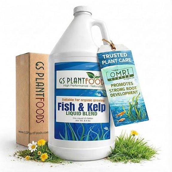 Liquid Fish & Kelp Fertilizer for Gardens and Lawns