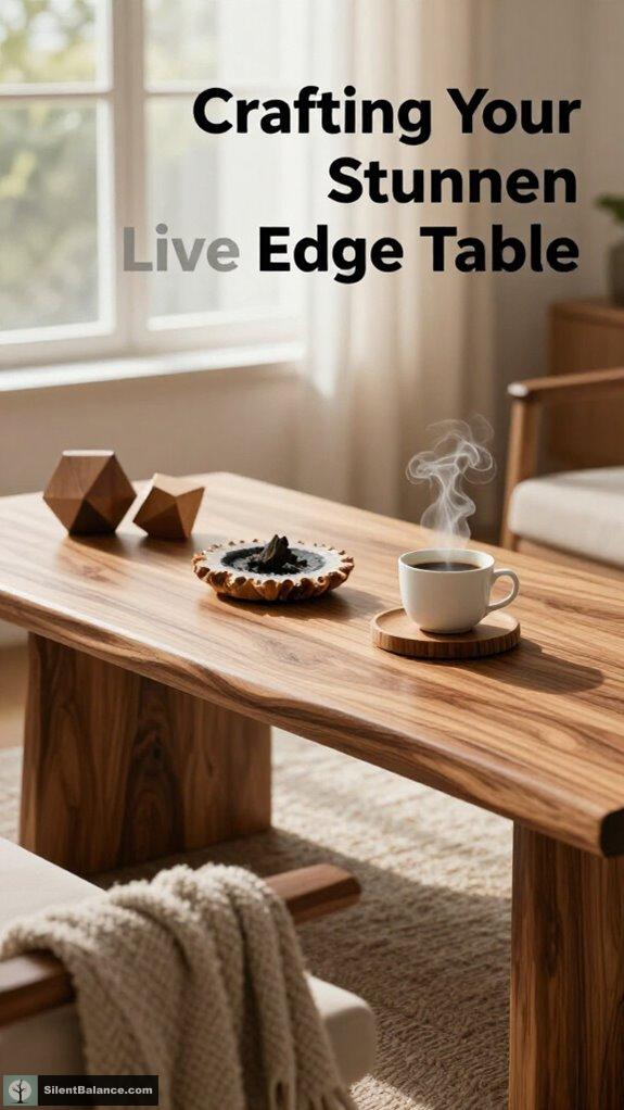 live edge coffee table