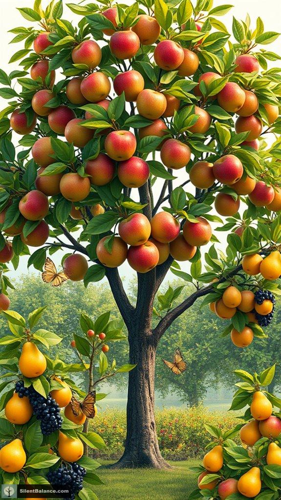 lush colorful fruit paradise
