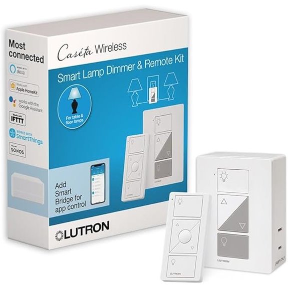 Lutron Caseta Smart Lamp Dimmer Switch Kit