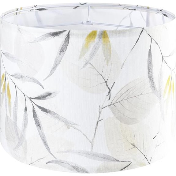 Medium Leaf Drum Lamp Shade for Living Room
