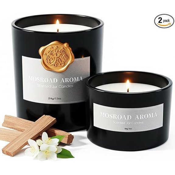 Jasmine Oud & Sandalwood Candles Set for Men