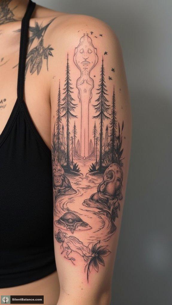 mind bending surreal nature tattoos
