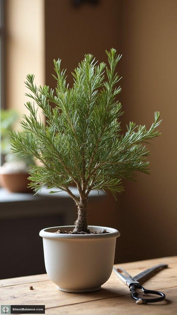 mindfulness through juniper bonsai