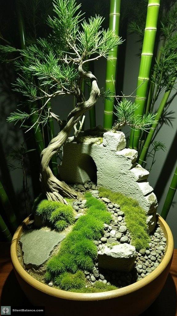 miniature gardens embodying spirituality