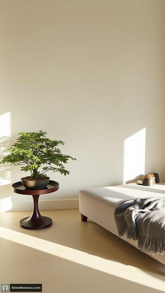 minimalist bonsai stand aesthetics