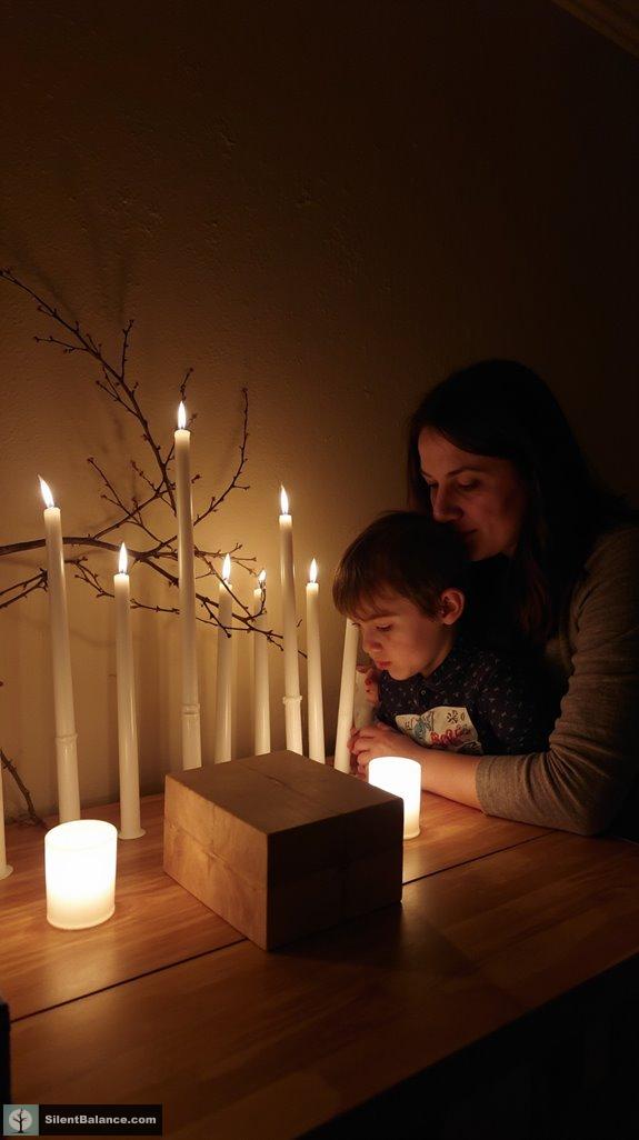 minimalist candleblock display ambiance
