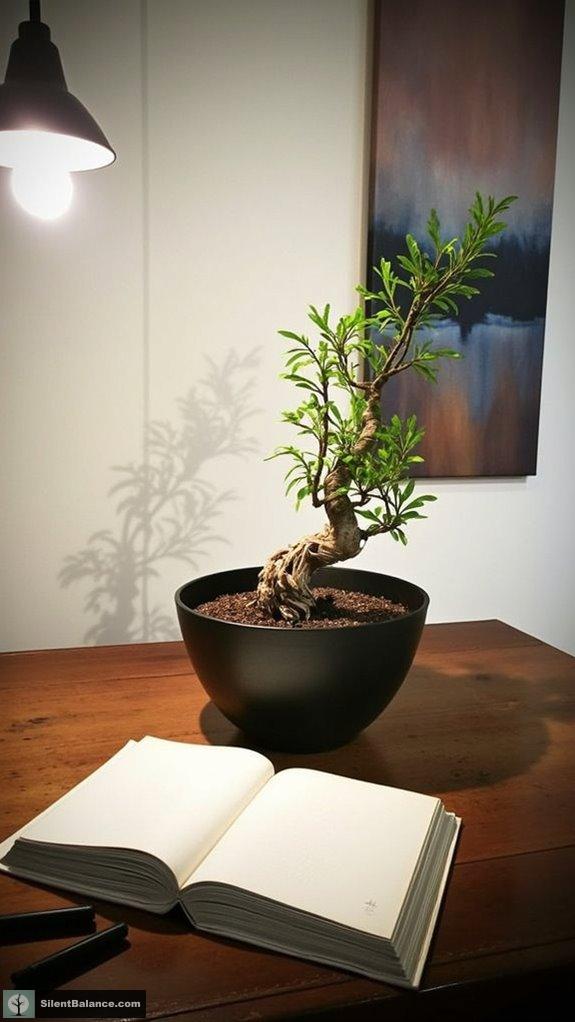 minimalist ceramic bonsai pots