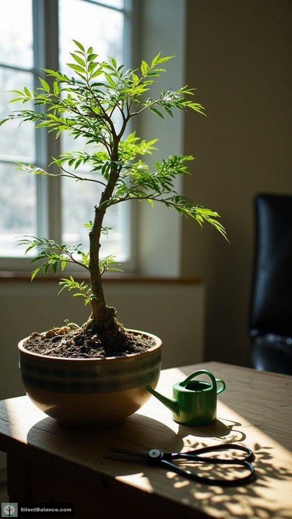 minimalist elegance with bonsai