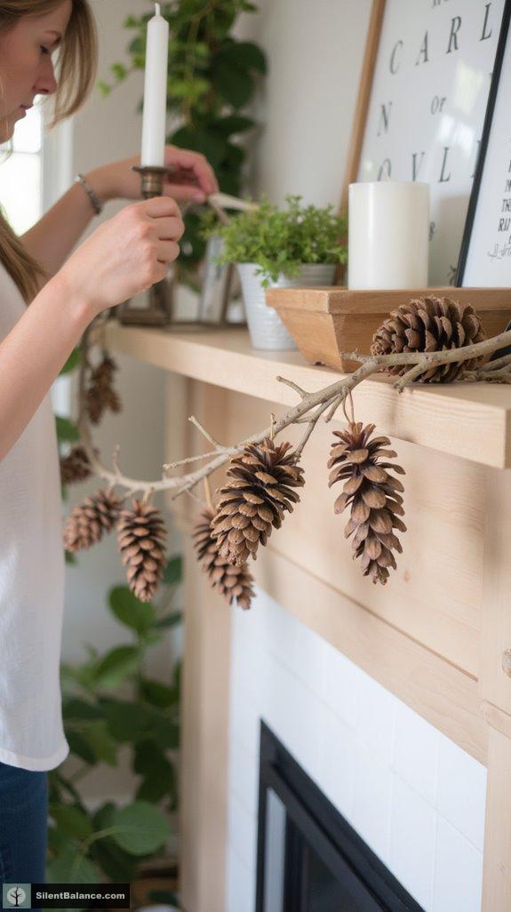 minimalist nature inspired garland design