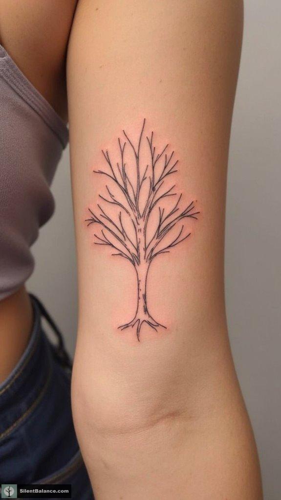 minimalist nature tattoo elegance