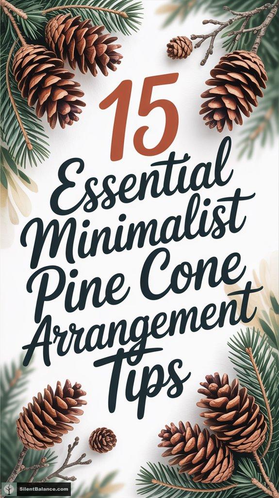 minimalist pine cone arrangements tips