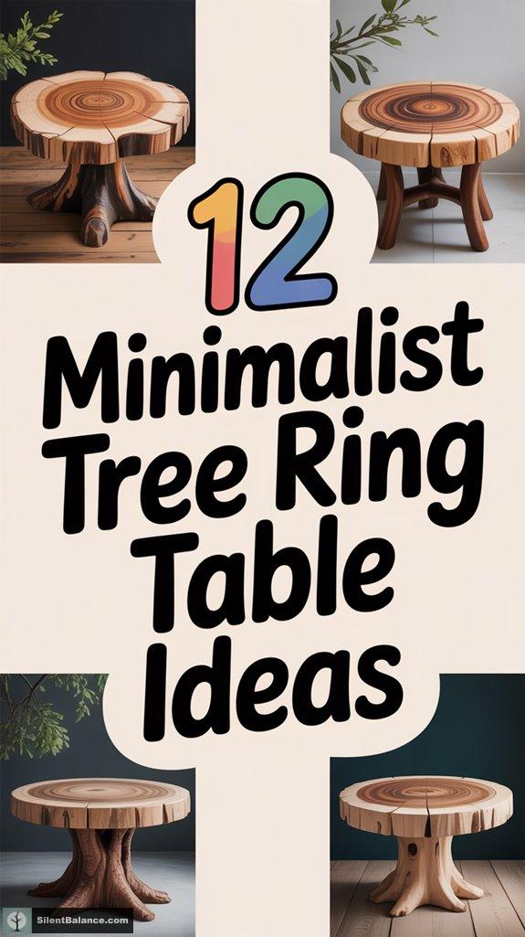 minimalist tree ring tables