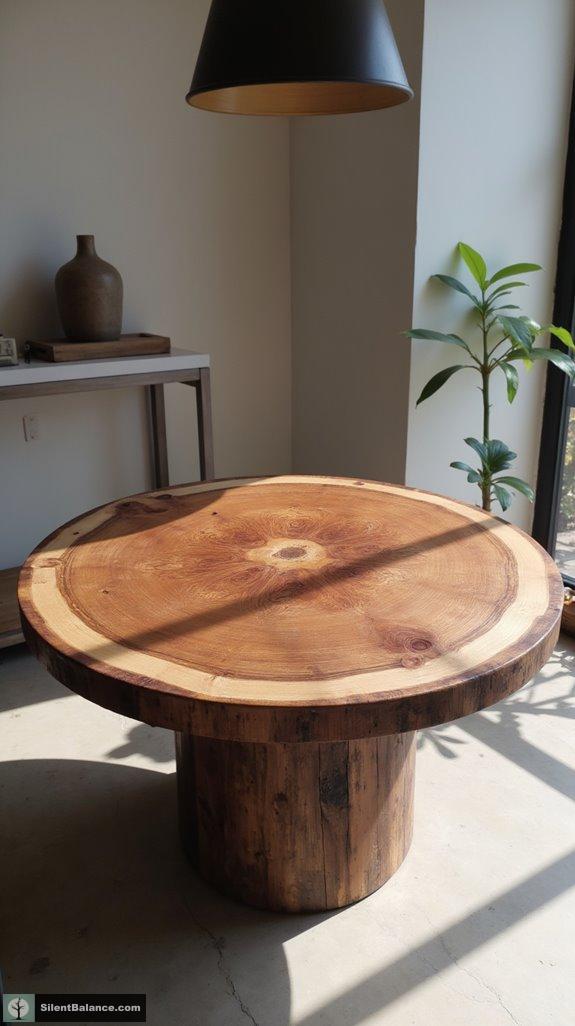 minimalist tree ring tables