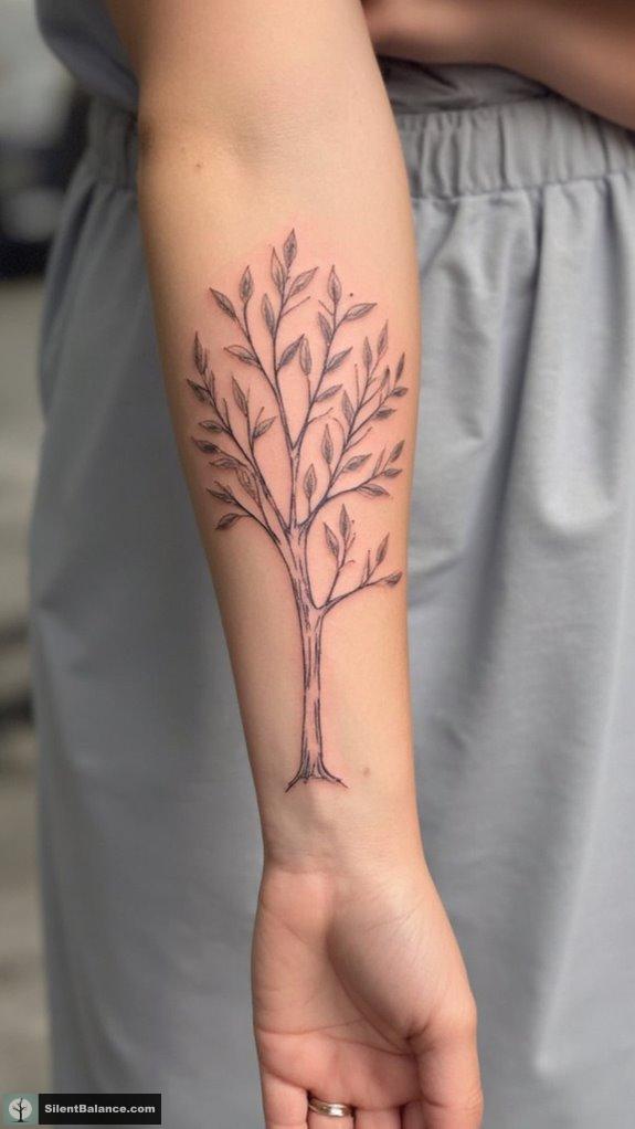 minimalist trees embody seasons